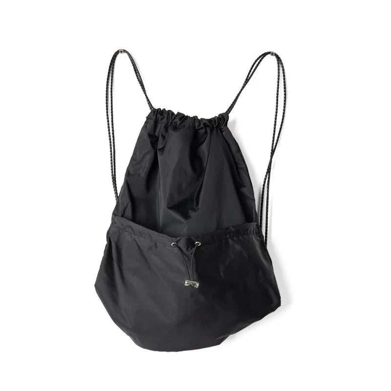 Waterproof Drawstring Shoulder Women's Bag Korean Version Simple Travel Travel Bag Running Sports Storage Bag