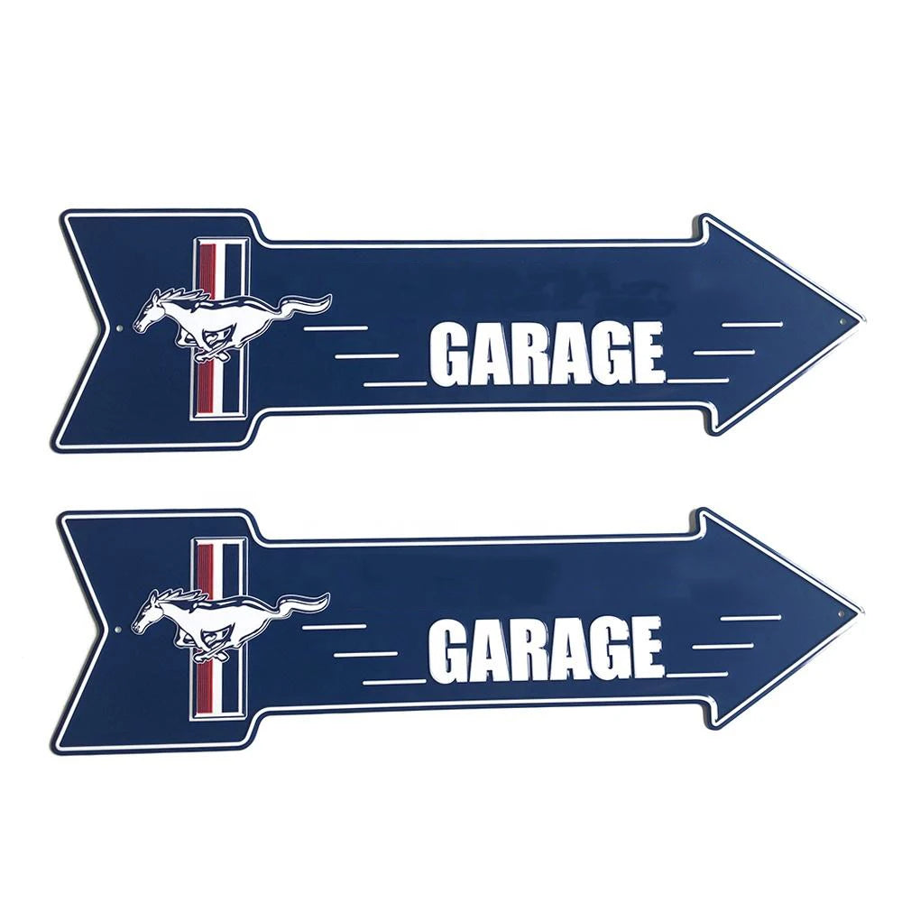 Arrow Shape Big Aluminum Metal Sign 3d Embossed Garage Decoration Poster Board Metal Tin Plate Wall Decoration