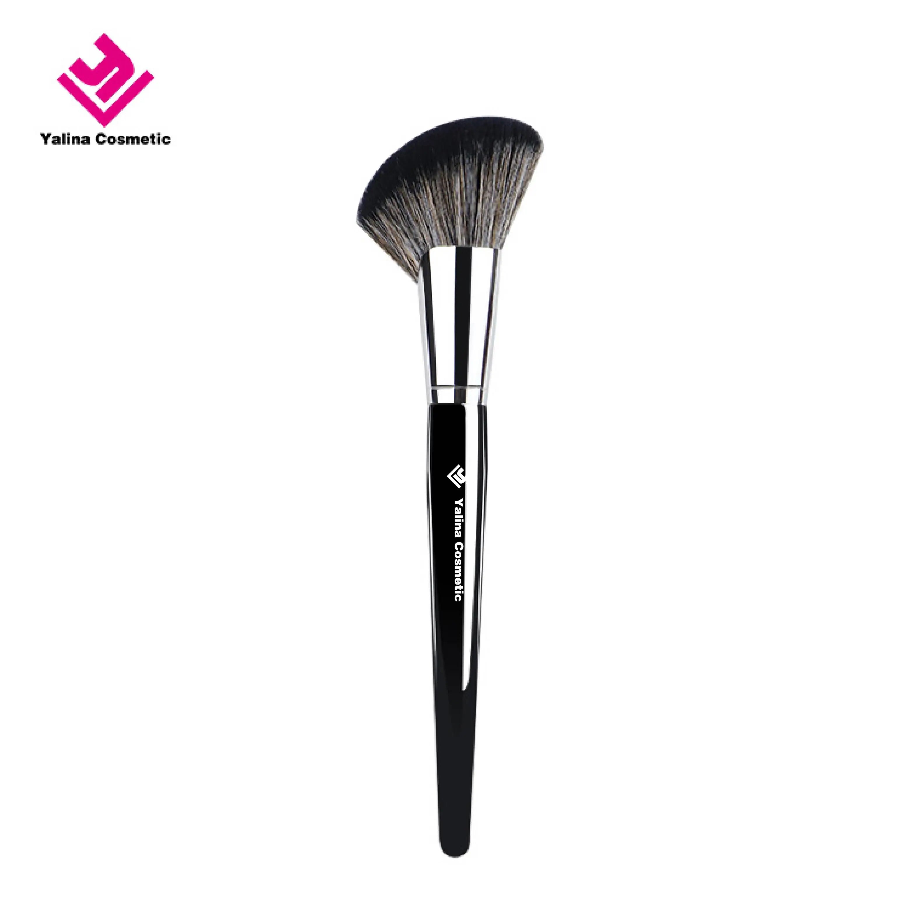 Best Quality Professional Pro Angled Cheek Single Synthetic Hair Makeup for Face Cruelty-Free Contour Sculpting Fluffy Style