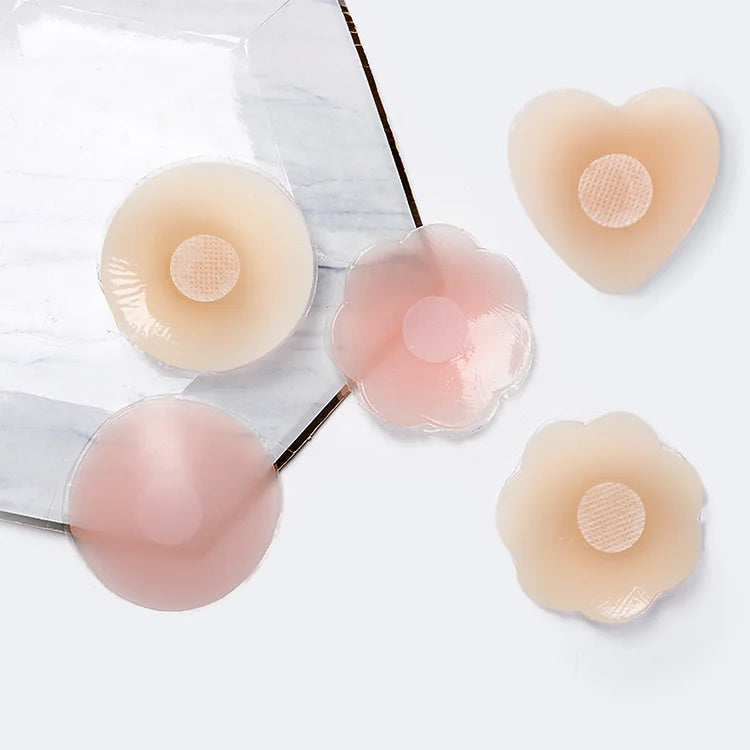 Customized Package Round Shape Thin Adhesive Silicone Nipple Cover Pasties