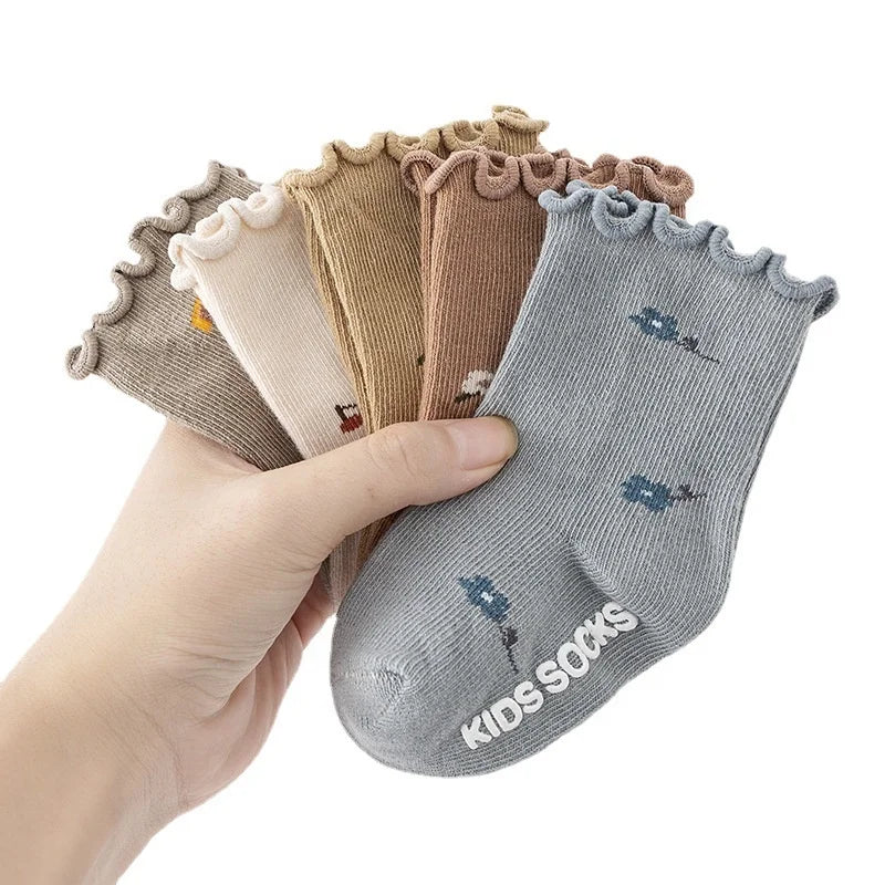 WUYANG Wholesale Kids Cotton Cartoon Children Socks Characters Baby Socks Custom logo Socks Cute Breathable