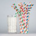 Custom Colors Christmas Compostable  Drinking Straw Biodegradable  Drinking Paper Straws for Boba Tea