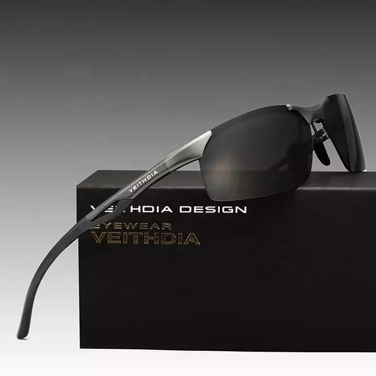 Outdoor Activities Aluminum Magnesium Frame Sun Glasses Polarized Driving Sunglasses Mens River Shades Eyewear Veithdia 6591