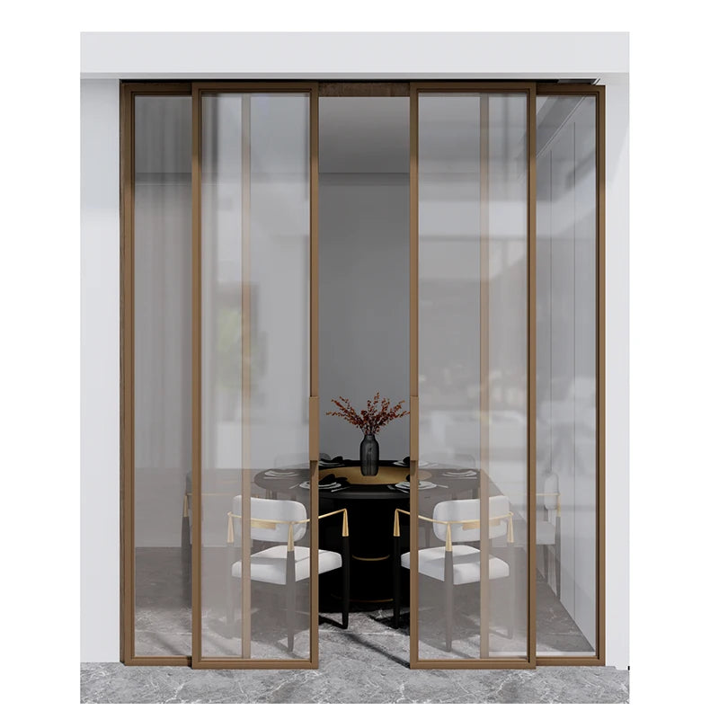 Hot Selling Aluminum Sliding Door Lock French Style Coffee Argon Gas for Insulating Glass With Great Price