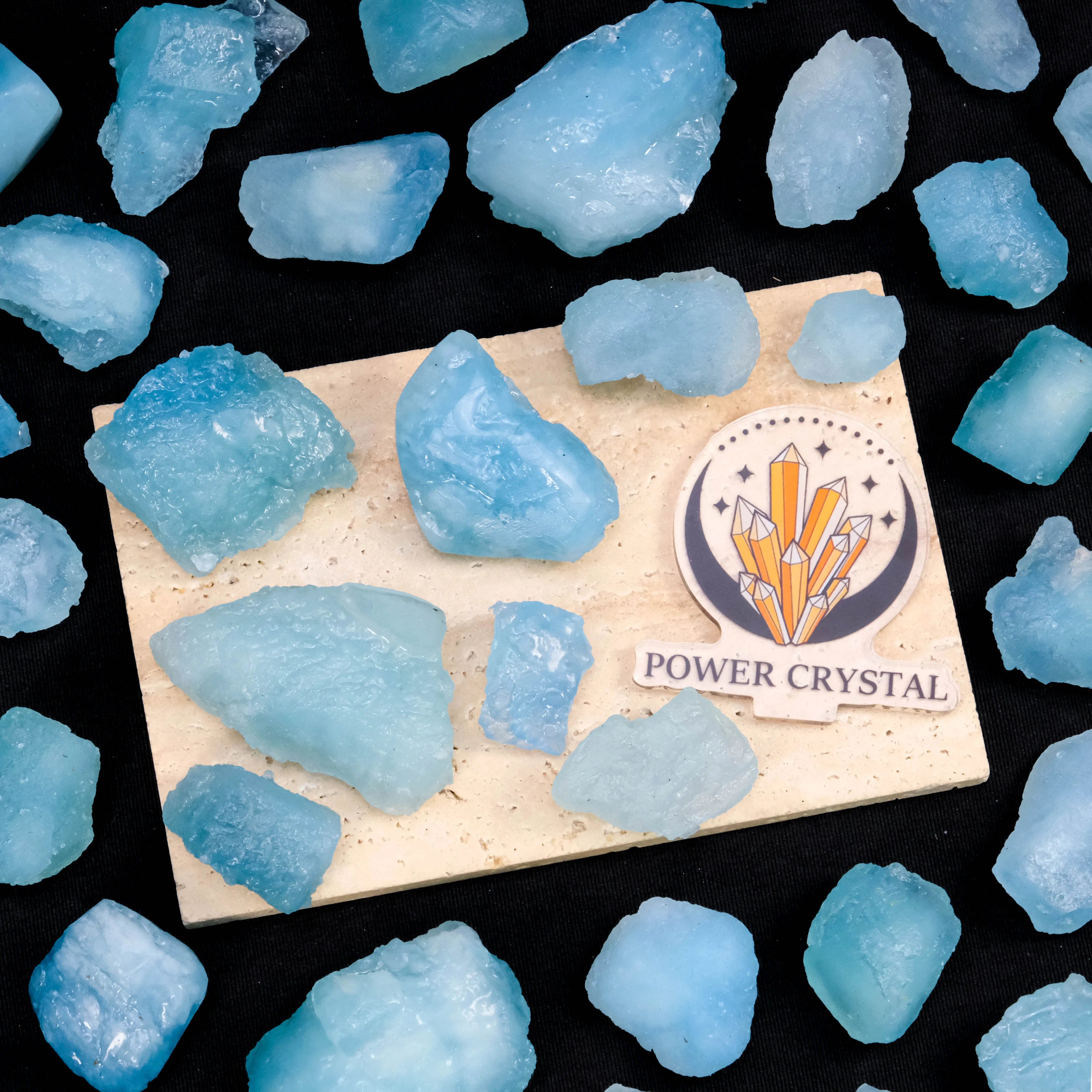Rough Raw Aquamarine Stones Natural Quartz Crystals Rough Aquamarine Raw Stone for Healing