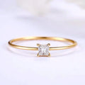 Classic 18K Solid Gold Natural Diamond Ring Trendy Fine Custom Wedding Engagement Jewelry for Ladies Popular Dainty Dainty Style