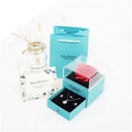 2024 Hot Selling San Valentin Day Flower Preserved Roses Gift Box Preserved Rose Jewelry Gift Box for Gifts Proposal Ring