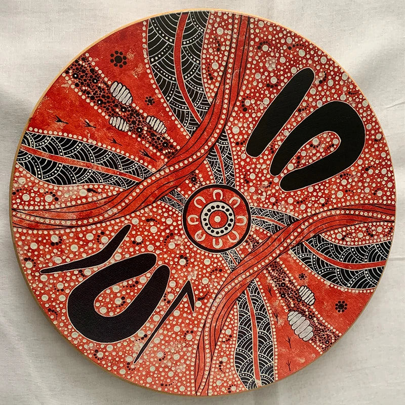 Customized UV Printing Bamboo Lazy Susan Bamboo Turntable