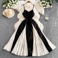 LW0820 V-Neck Halter Mesh Long Skirt Women'S 2025 Spring New Waisted Beach Holiday Dress for the Beach