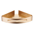 Hot Sale Aluminum Wall Mounted Golden Color Bathroom Shelves Shower Shelf Without Drilling