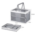 Customized Eco-friendly Portable Stackable Foldable Plastic Picnic Basket Camping Storage Crate for Outdoor Household Use