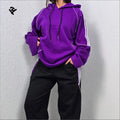 Custom Sweatsuits Women Side Stripe Tracksuits Ladies 2 Piece Outfits Fall Winter Striped Hoodie and Wide Leg Sweatpants Set