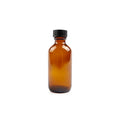 60ml 2oz Amber boston Round Oil Bottle for Body Hair Oil Massage Oil Glass Bottle With Black Poly Cap