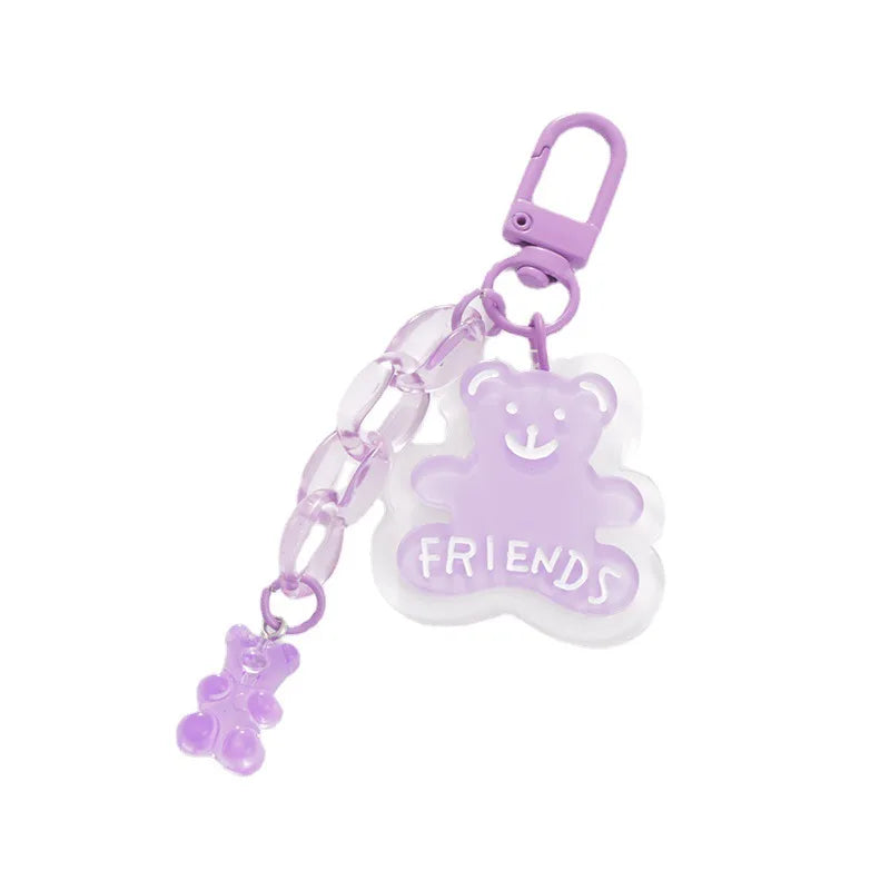 Cartoon Anime Eco-Friendly Digital Photo Party Favor Cute Plastic Acrylic Keychains Waterproof Fireproof Hard-Wearing