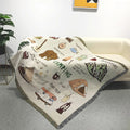 Bohemian Ethnic Geometric Pattern Throw Blanket Jacquard Camping Blanket Home Decor Latest Design Woven Tapestry