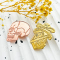 75th Anniversary Metal Badge Rose Gold Gold Plated Vintage Lapel Pin Collectible Brooch