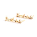 Metal Bag Labels Handmade Letter Metal Label for Handbag
