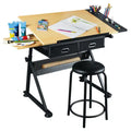 Adjustable Modern Design Drafting Table Convertible Art & Craft Station Study Desk for Drawing & Sketching