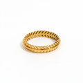 Joolim Wholesale 18K Gold Plated Hollow Olive Leaf Rings for Women Stainless Steel Jewelry