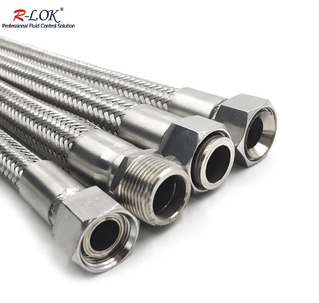 Stainless Steel Corrugated Flexible Hose Gas Steam Water Industrial Hose Metal Braided Flexible Hose