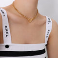 Charm Hot-Selling Coarse Collar Chain OT Buckle Design Stainless Steel 18K Gold-Plated Choker Necklace Jewelry Unisex