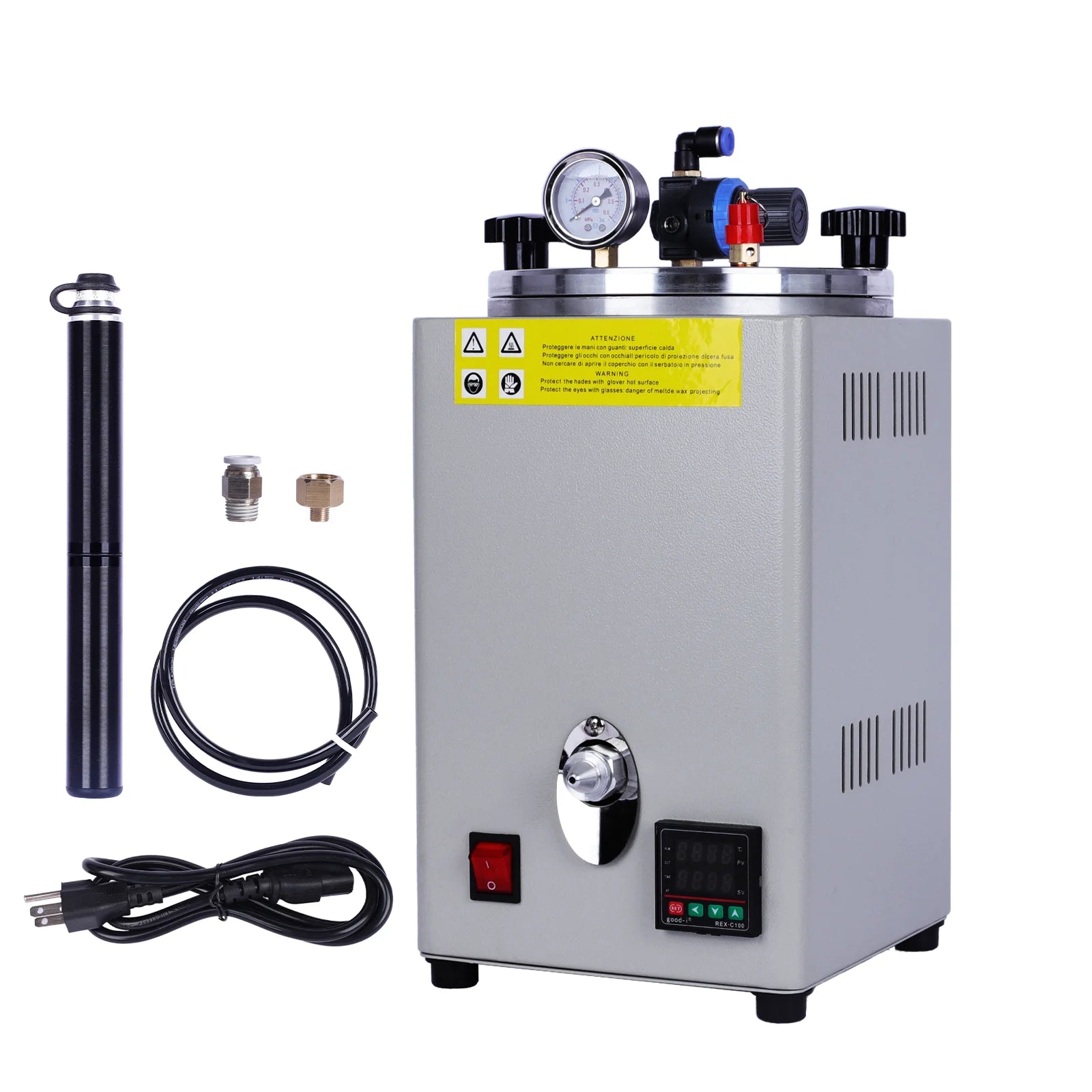 Jewelry Tool Equipment Dual Use 2.5kg Capacity Waxing Pump Digital Control Wax Injector Small Metal Wax Injection Machine