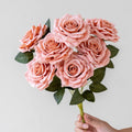 High Quality Realistic Faux Floral Decorative Arrangement Artificial Flower Valentine's Day Silk Artificial Rose Flowers