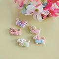 Kawaii Resin Charms Cute Cartoon Dog Dachshund Flatback Resin Components Cabochon Kawaii Dog Characters Scrapbook Accessories