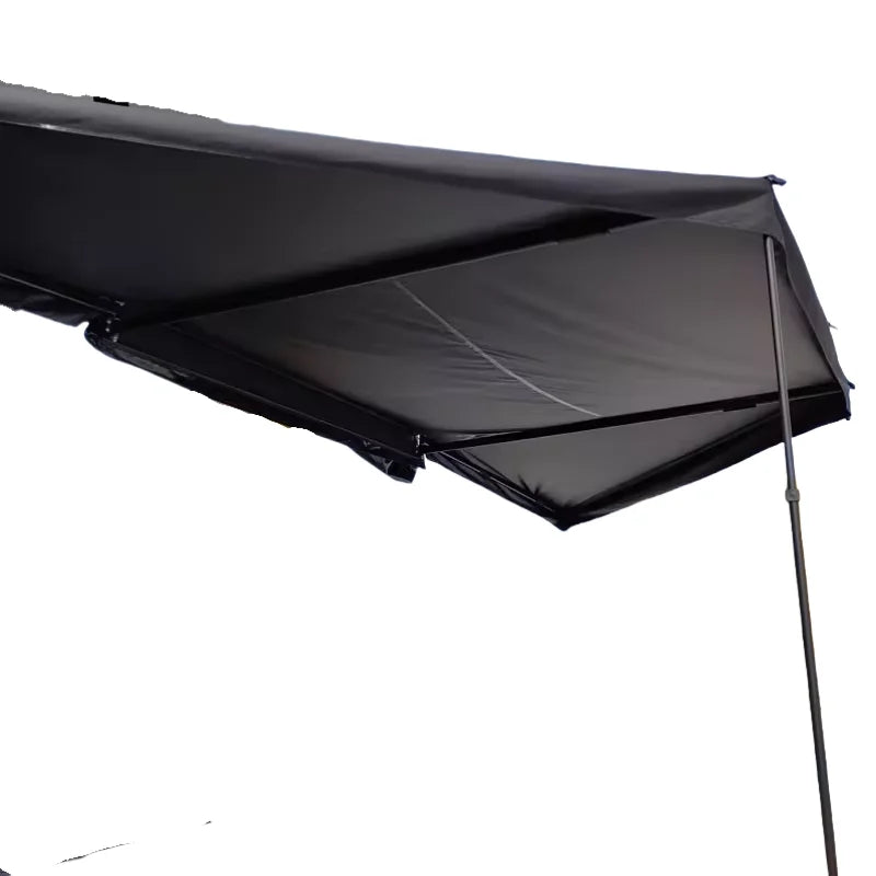 4x4 Offroad Heavy Duty 180 Degree Car Awning Tent Free Standing LED Waterproof Oxford Cotton Canvas Auto Features for Beach