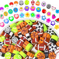 100PCS/Pack Mixed Color Fruit Letter Ball Love Flower Polymer Soft Clay Slice DIY Jewelry Making Bracelet Loose Beads Wholesale