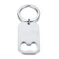 Matt Polish Creative Simple Fashion Personalized Engraved Stainless Steel Cheap Wholesale Custom Blank Bottle Opener Keychain