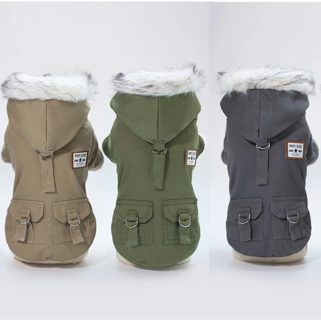 High Quality Fashion Luxury Winter Autumn Cotton-padded Clothing Dog Hoodie Pet Clothes for Dog