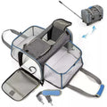 Fast Delivery Airline Approved Dog Carrier 2 Sides Expandable Pet Carrier with Wheels for Easy Travel Stock Storage Portable MegaBDM