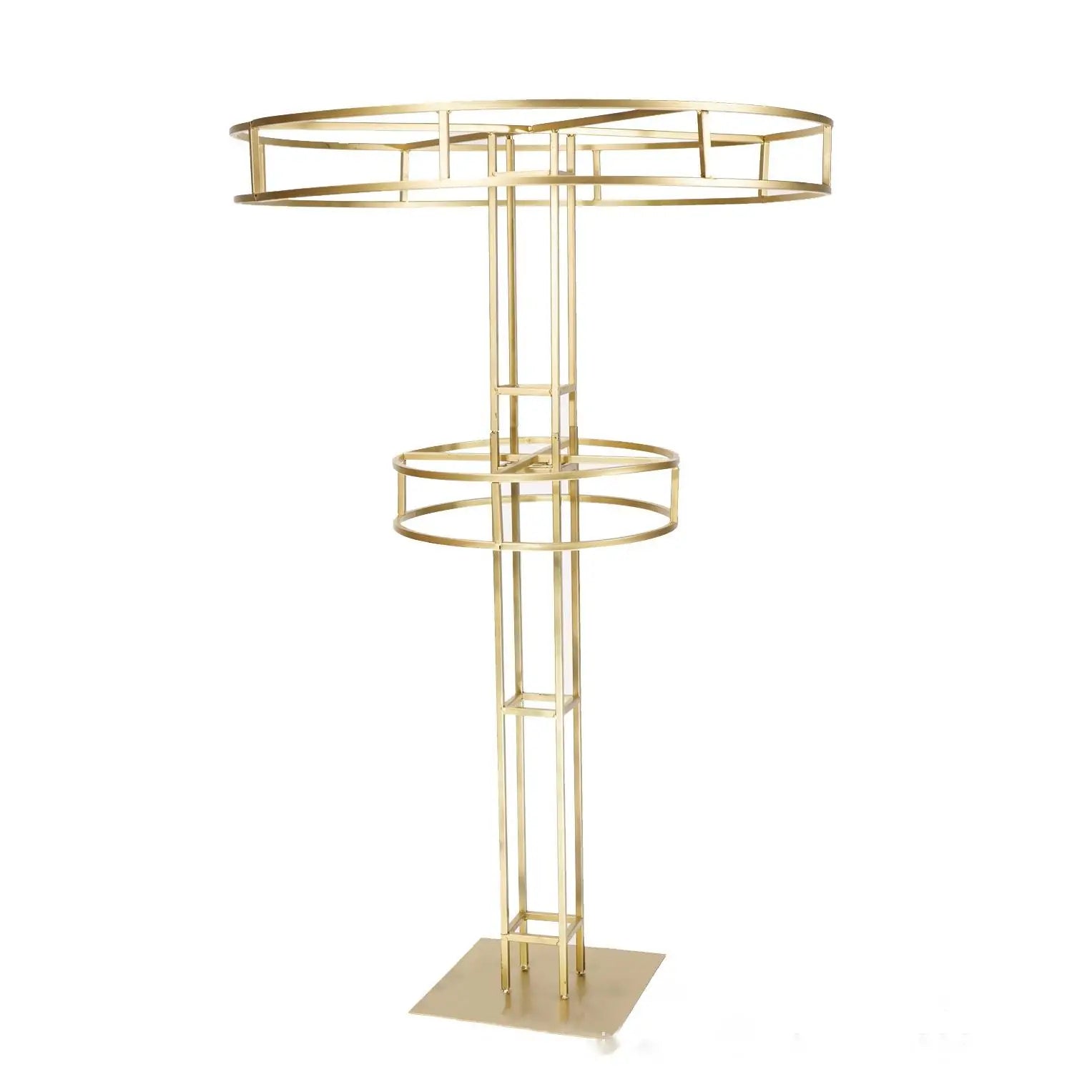 Y-Q069 Wholesale Wedding Metal Flower Stand Centerpieces 1.5m High Gold Wedding Flower Stands for Wedding Table Decoration