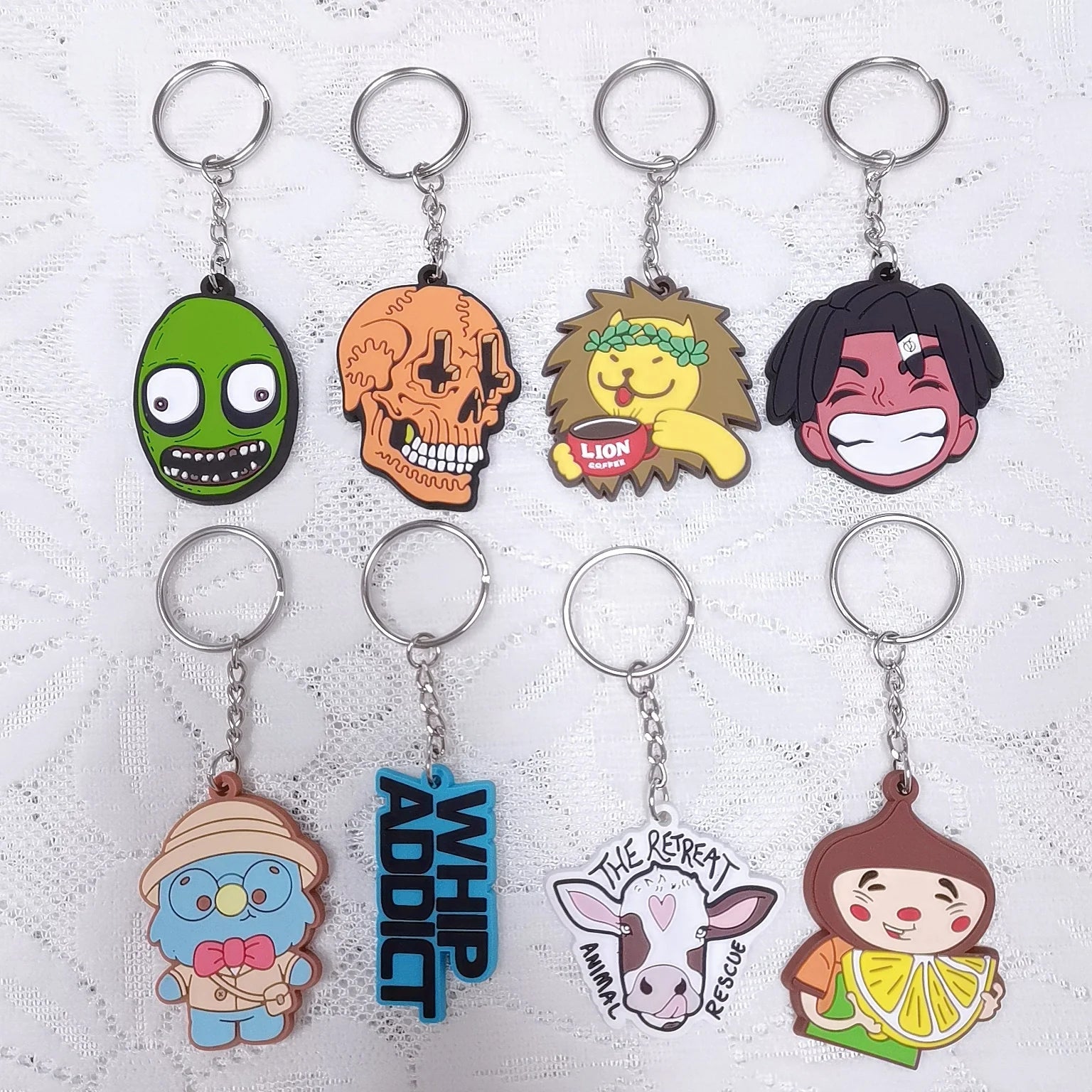 PVC Custom Logo Gift Anime Basketball Bike Animal Letter Rubber Key Chain 3D 2D Silicone Rubber Acrylic Keychain