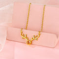 Brass Projection Pendant Clavicle Necklace Stainless Steel Jewelry 18K Gold Plated Female Customized Photo Projection Necklace