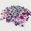 Colorful Loose Glass Diamonds Mocha AB Rhinestones for DIY Ring Earrings Hairpin Shoes Bags Garments With Round Shape Accessory