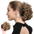 Elastic Adjustable Synthetic Hair Big Bun Chignon Two Comb Clips in Chignon Hairpiece Women Chignon Hair Extension for Party