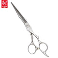 SG-615 Professional Hair Scissors 6.5 Inch Sword Blade Damascus Pattern Barber Scissors Japanese 440C Hair Hair Salon Supplies