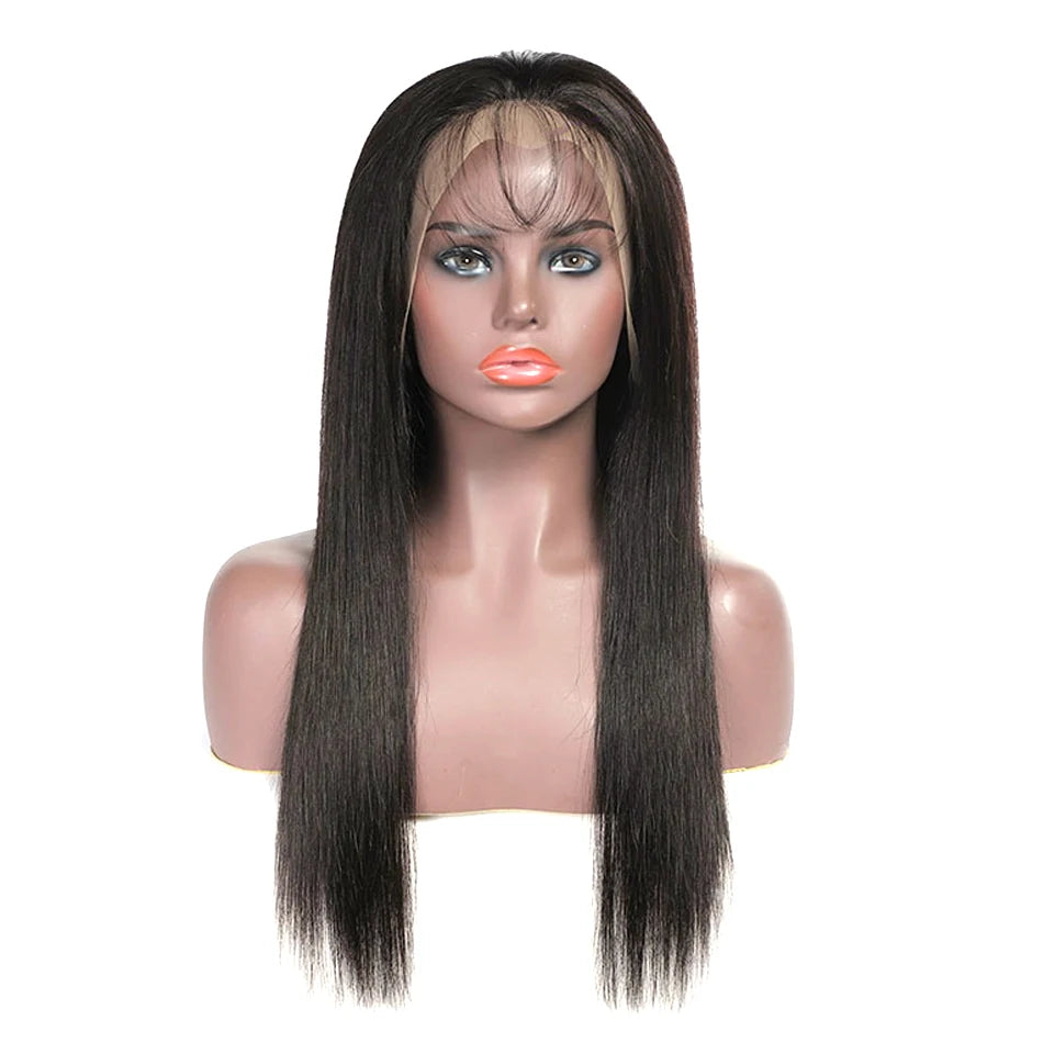 Cheap Bone Straight Raw Peruvian Remy Cuticle Aligned Human Hair Wig Cheap 13X4 Lace Front Wig for Black Women Lace Frontal Wigs