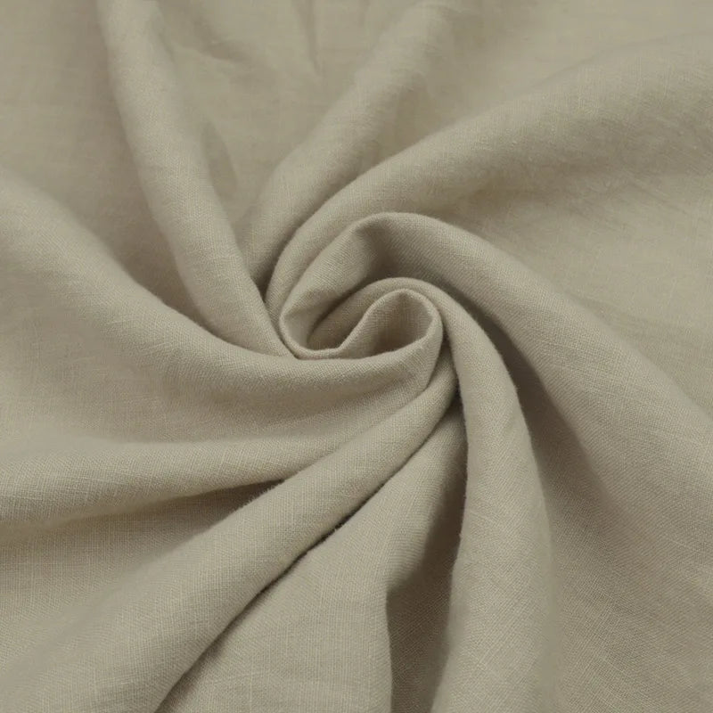 Spot Classical Plain Linen Fashion Art Clothing 100% Linen Fabric Autumn and Winter Clothing Dress Linen