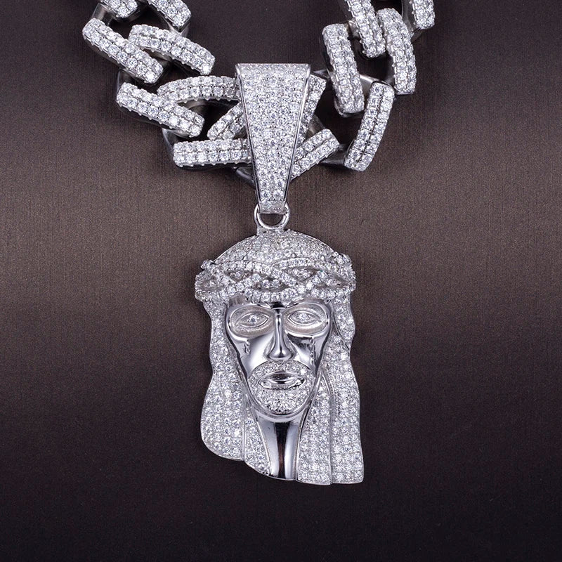 Customize Jewelry 925 Silver Moissanite Diamond Jesus Pendant