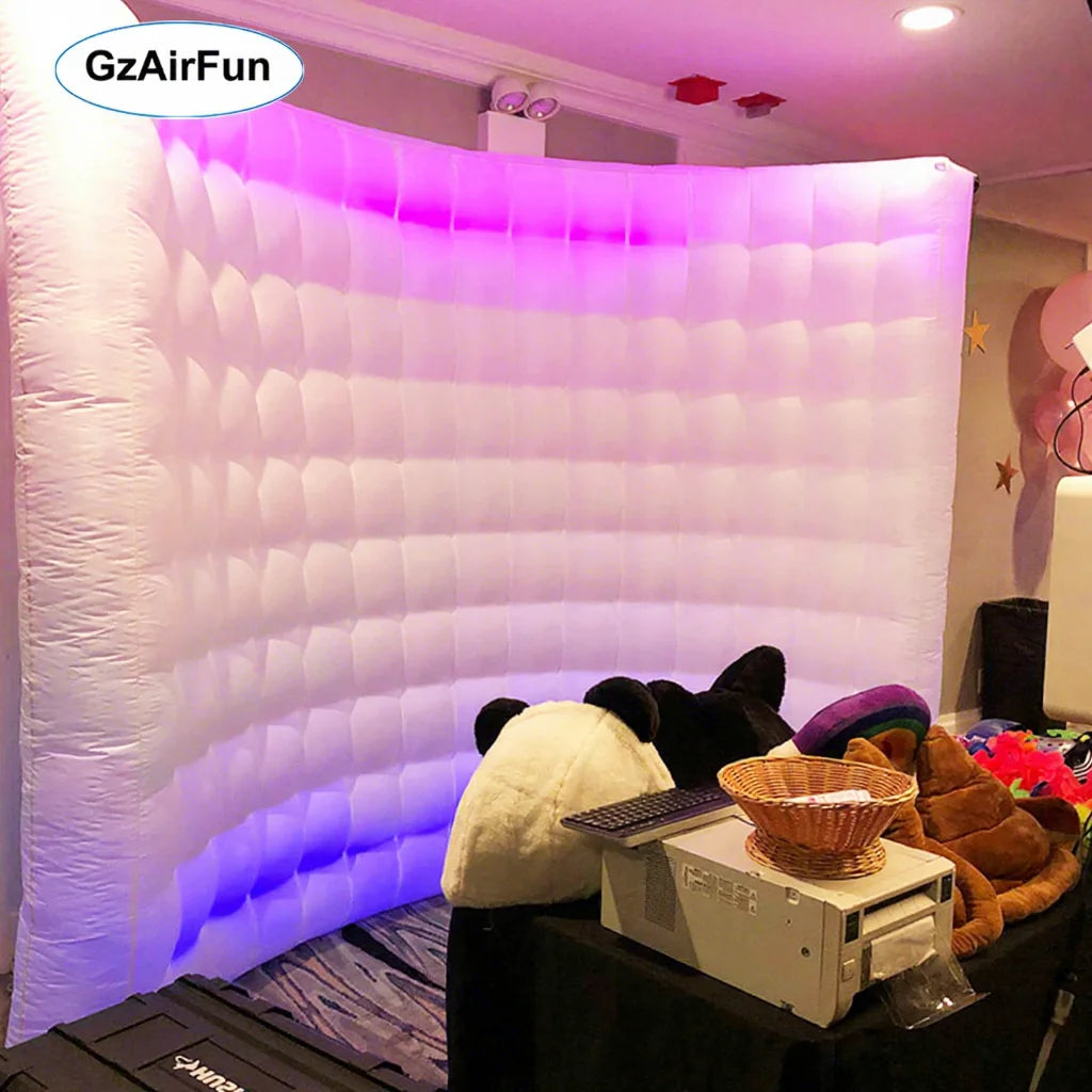 Factory Custom Led Portable Photo Booth Wall Inflatable Photo Booth Enclosure