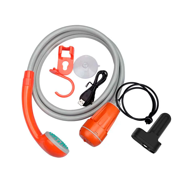 Hot Selling Camping and Toilet Tools Portable Toilet Bidet Muslim Recharge Shower With Battery Power Water Pump