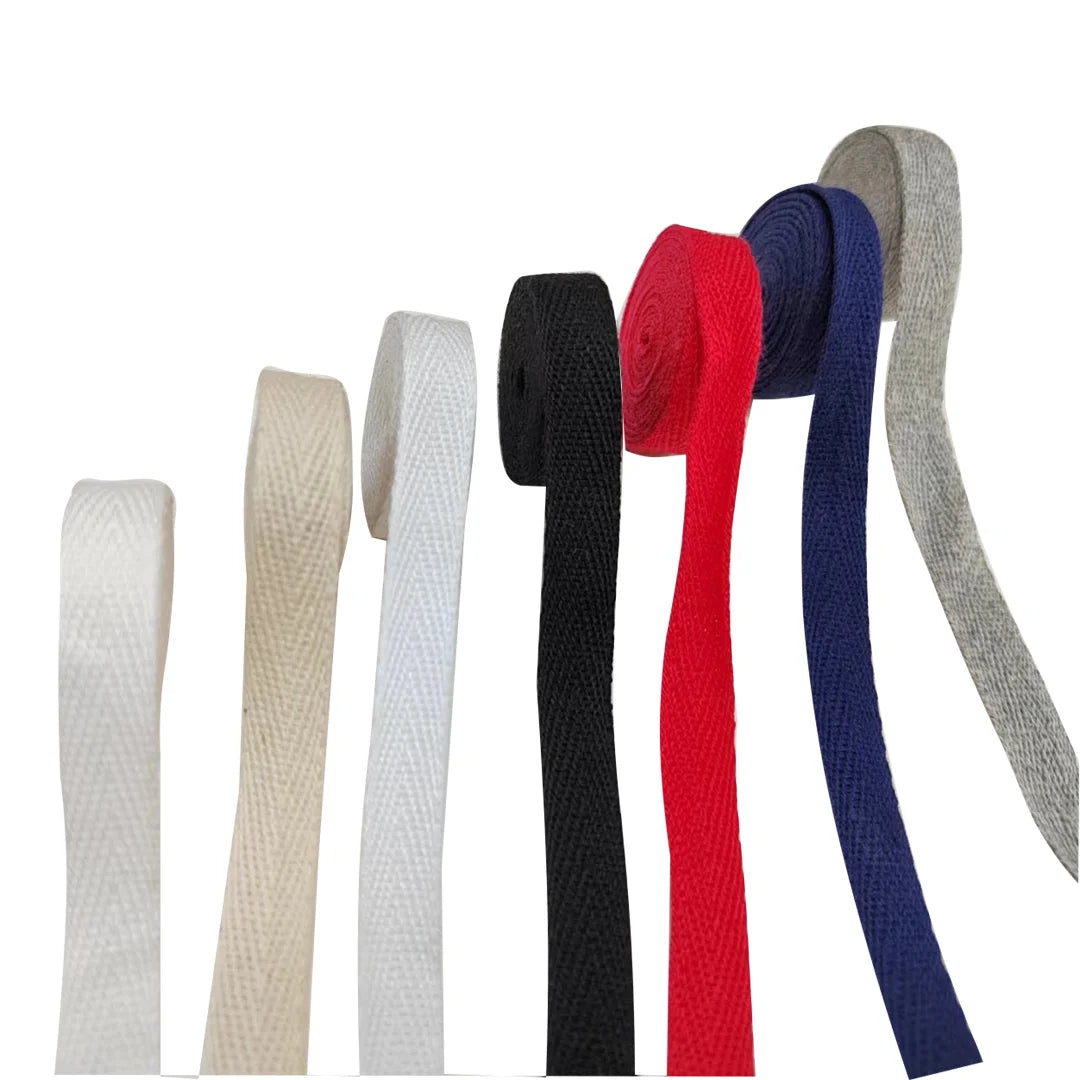 Multi Color Organic Cotton Canvas Webbing  Cotton Webbing for Bag Strap