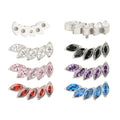 GZN Best Selling Earring ASTM F136 Titanium G23 Piercing With Zircon Internally Threaded Piercing Body Jewelry Labret Women