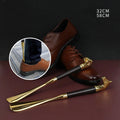 Factory Wholesale Luxury Wear Shoe Helper Lion Head Long Handle Shoe Horn