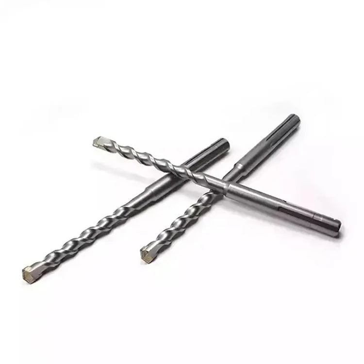 DZ Single Double Flute Carbon Steel Hammer Drill Bit 2 Cutters for Concrete Stone Brick Masonry Drilling