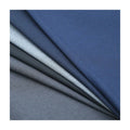 Wholesale In-Stock Plain Blue Grey Woven Wool/Polyester Blend Fabric for Suit Jacket Garment