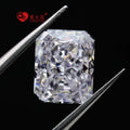 Ready Stock 5A+ Ice Crushed Cut Radiant Cut Loose Cz Gemstone White Color Synthetic 4k Cubic Zirconia Stone